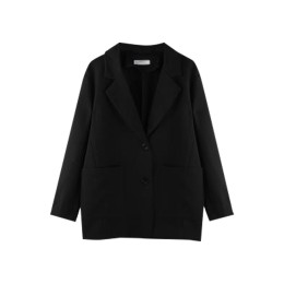 SKLS021  製造英倫風女西裝外套  設計翻領淨色單排雙鈕商務西裝外套  寬鬆款西裝外套中心   SKLS021  製造英倫風女西裝外套  設計翻領淨色單排雙鈕商務西裝外套  寬鬆款西裝外套中心